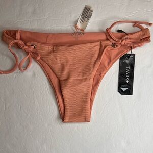 NWT Tavik Women's Ricci Bottom Glossy Pique Bikini
Bottom Desert Clay Size XS